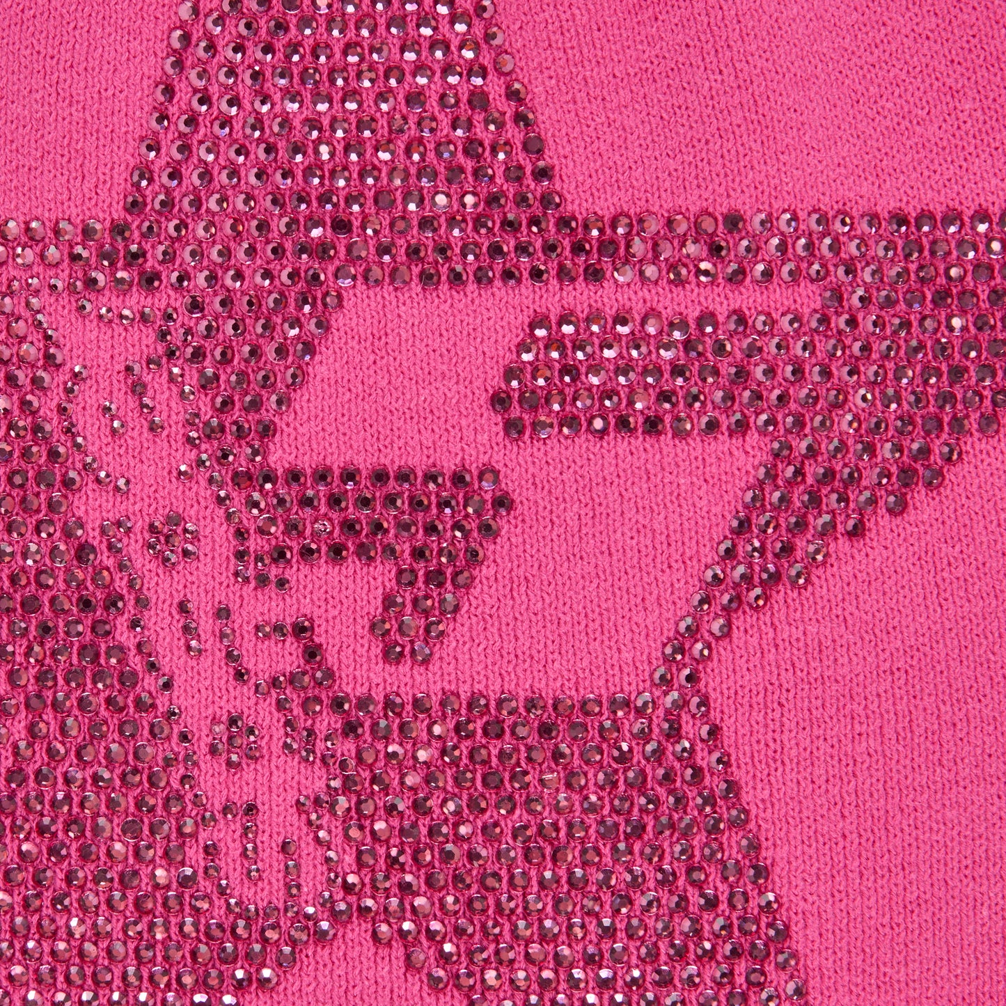 PINK STAR RHINESTONE SKULLY