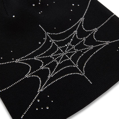 RHINESTONE SILK SKULLY