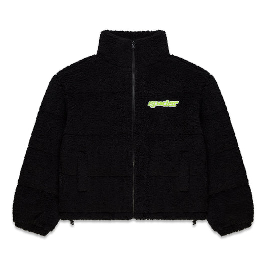 BLACK SHERPA PUFFER JACKET