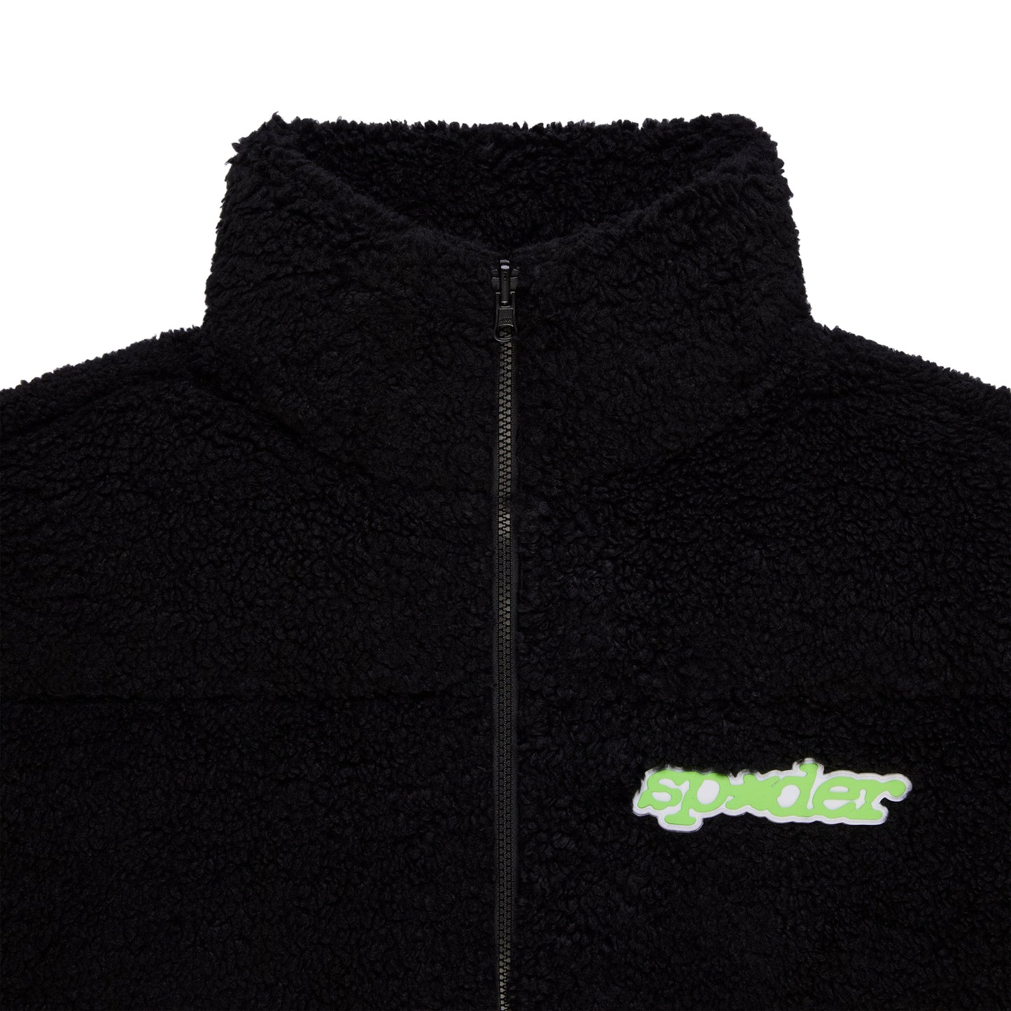 BLACK SHERPA PUFFER JACKET