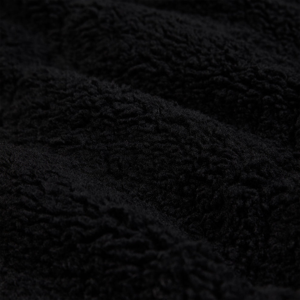 BLACK SHERPA PUFFER JACKET