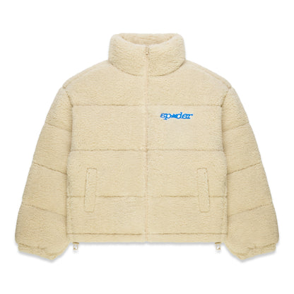 CREAM SHERPA PUFFER JACKET