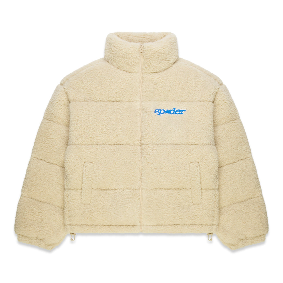 CREAM SHERPA PUFFER JACKET