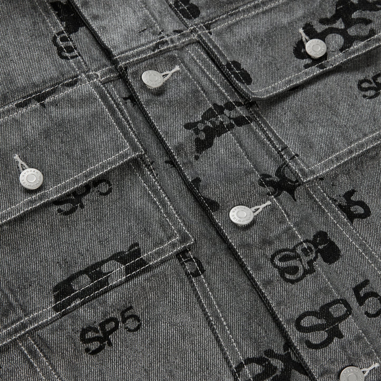 SEX AOP FOIL TRUCKER JACKET