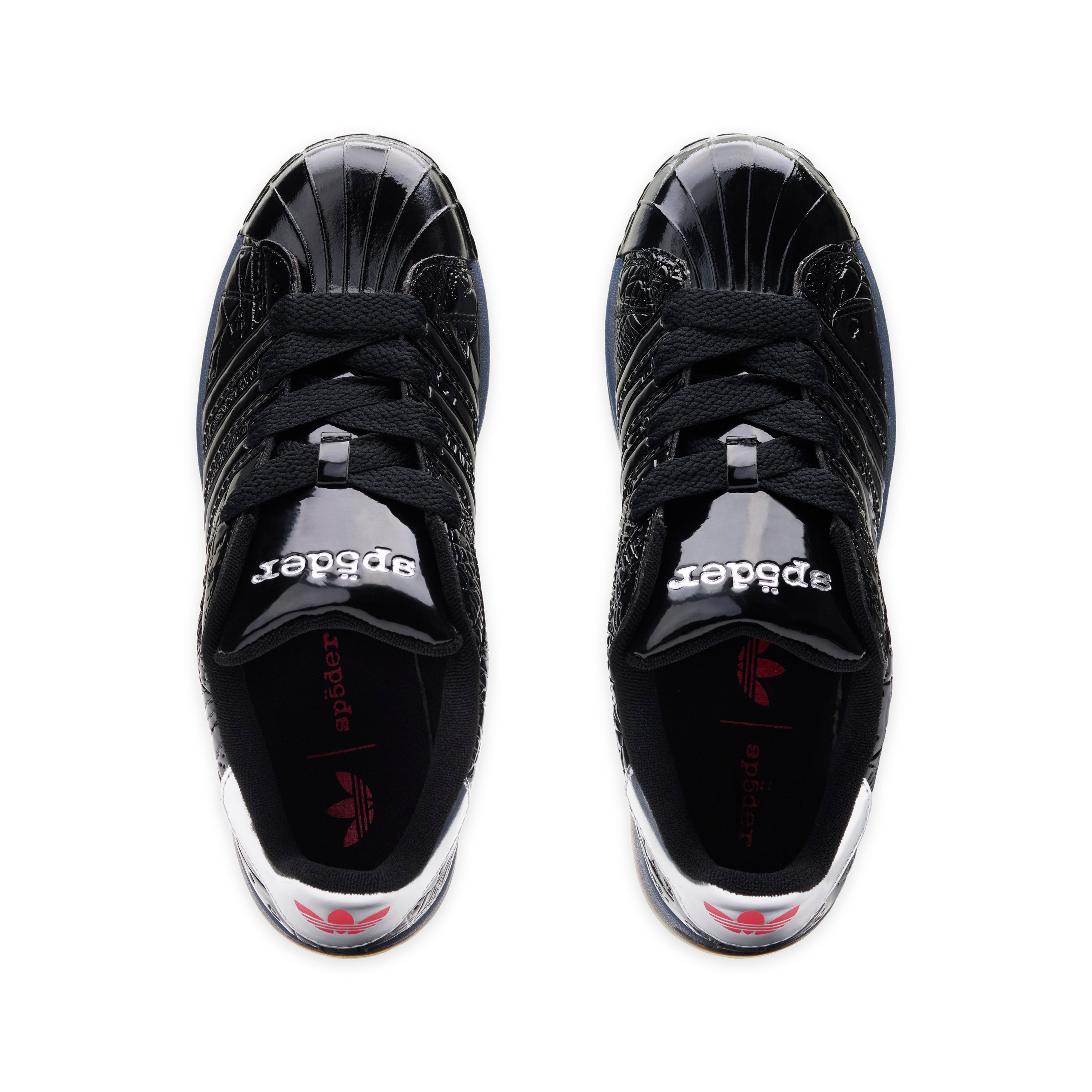 SP5DER adidas Superstar II ブラック パテント 30 Sp5der links with adidas for its first take on the classic