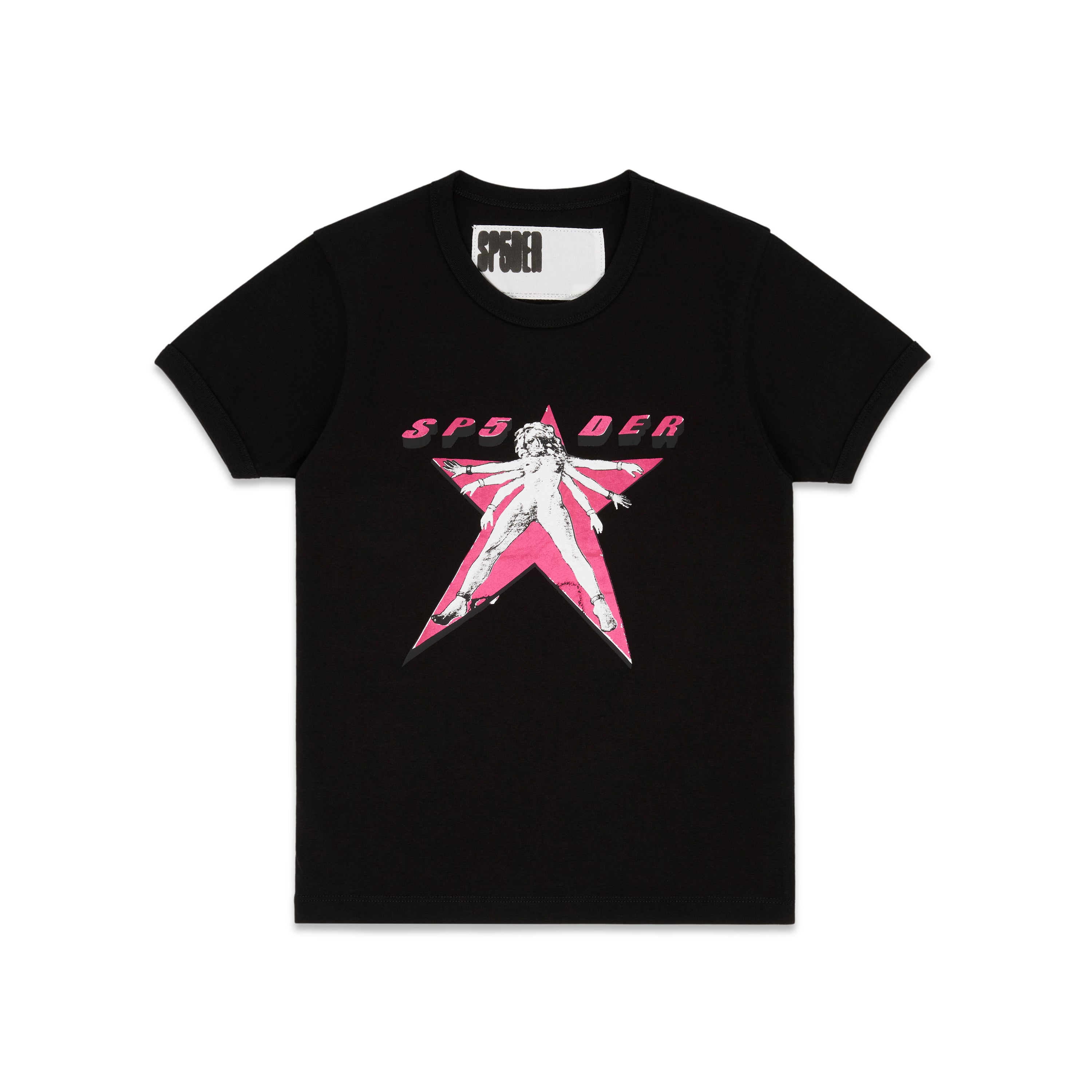BLACK STAR GIRL BABY TEE | SP5DER | KING SPIDER