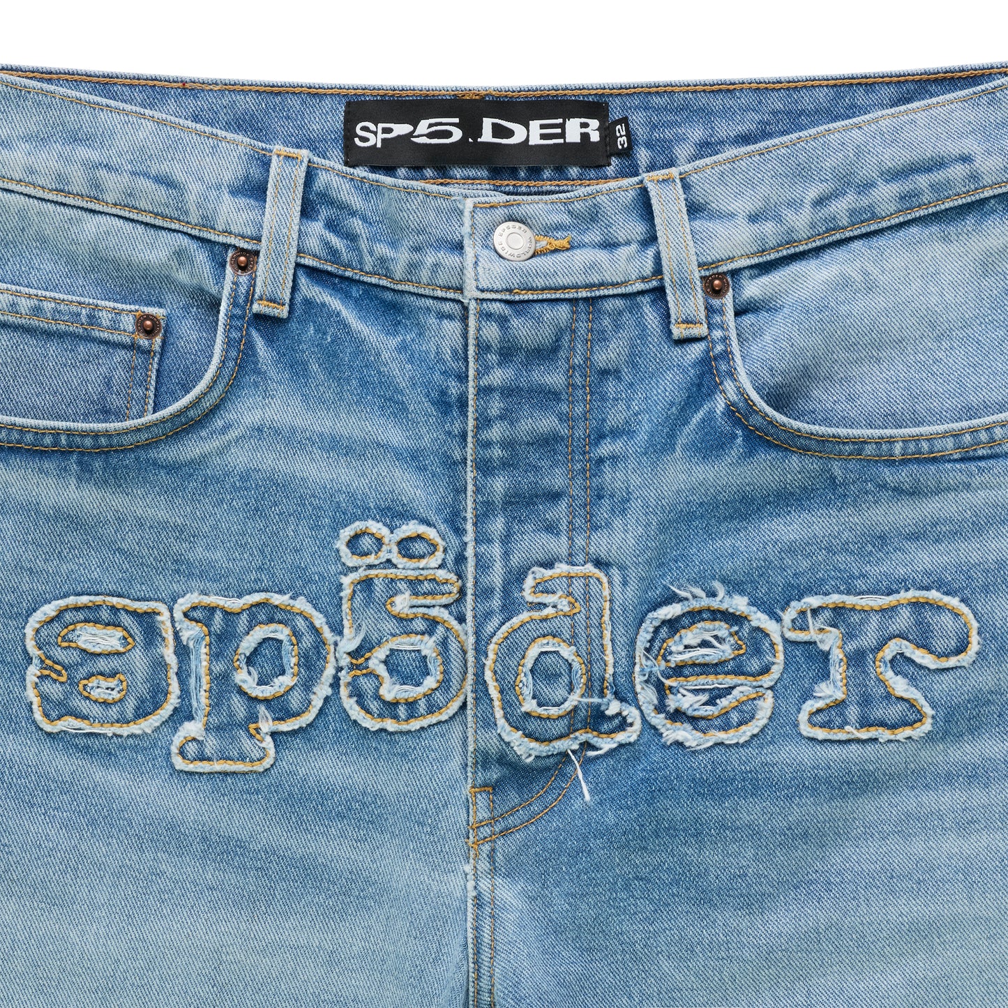 DISTRESSED LOGO V3 DENIM