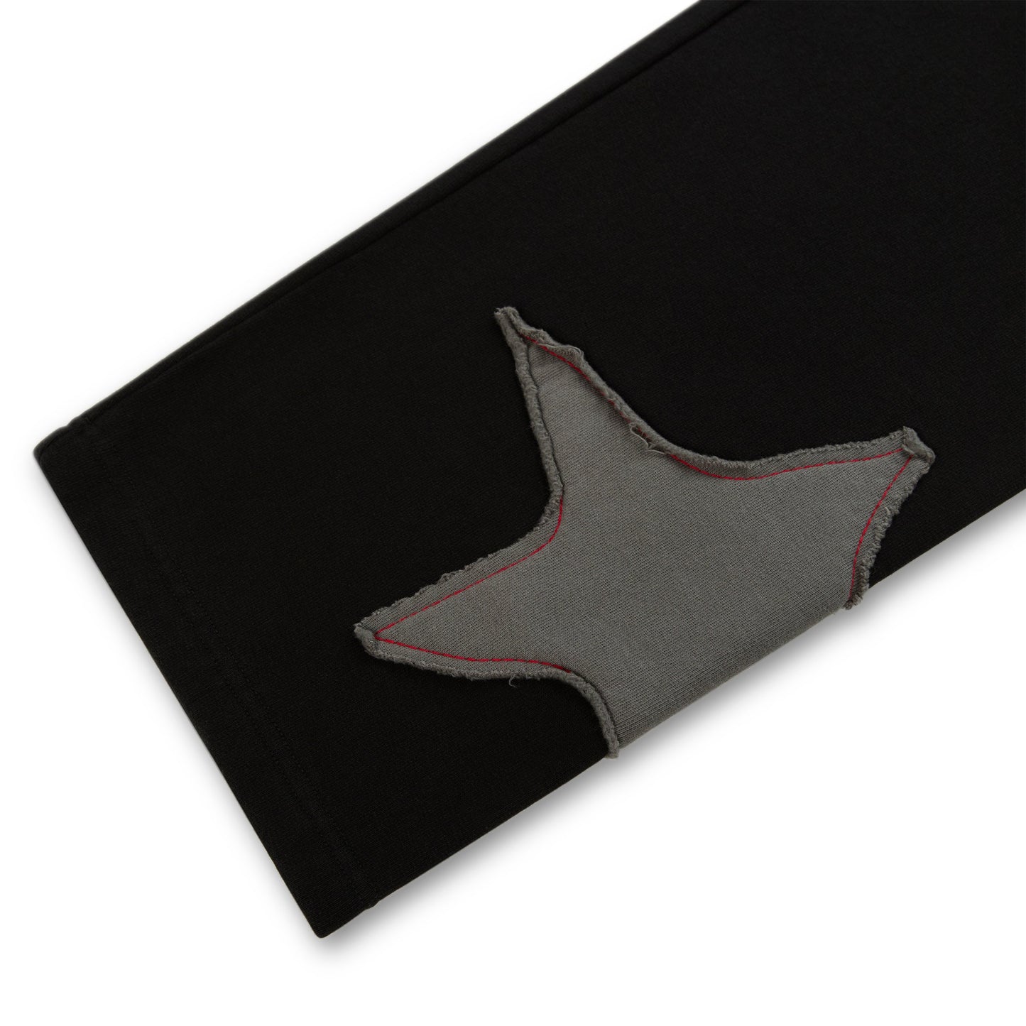 BLACK BIG STAR WIDE LEG SWEATPANT