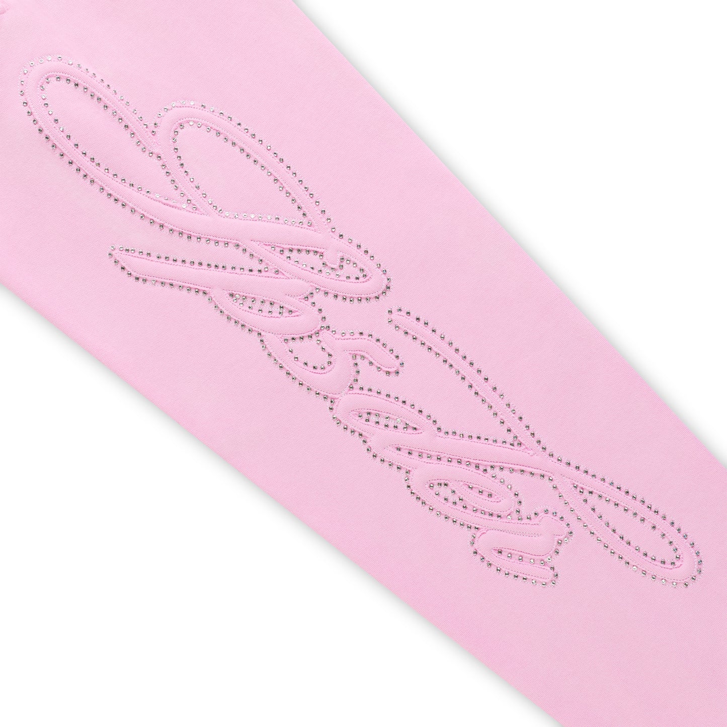 RHINESTONE SCRIPT WIDE LEG SWEATPANT