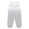 OG WEB OMBRE SWEATPANT: White to grey ombre 100% cotton fleece sweatpants with "SP5DER" text at crotch.