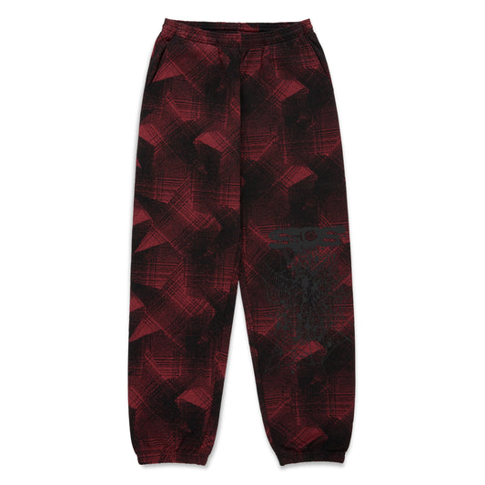 PLAID SPLATT SWEATPANT