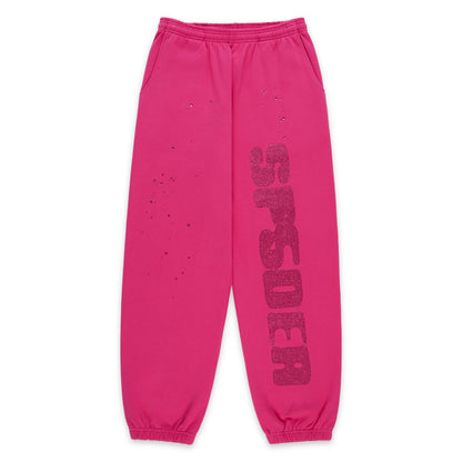RHINESTONE SILK SWEATPANT