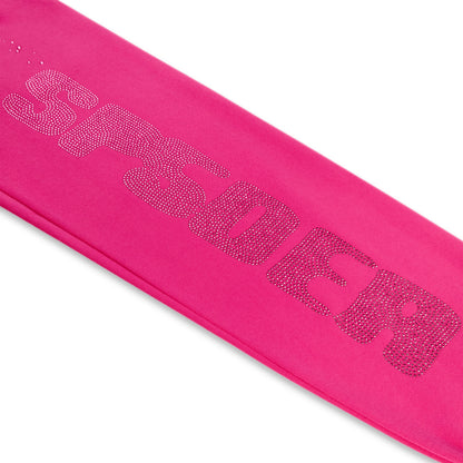 RHINESTONE SILK SWEATPANT