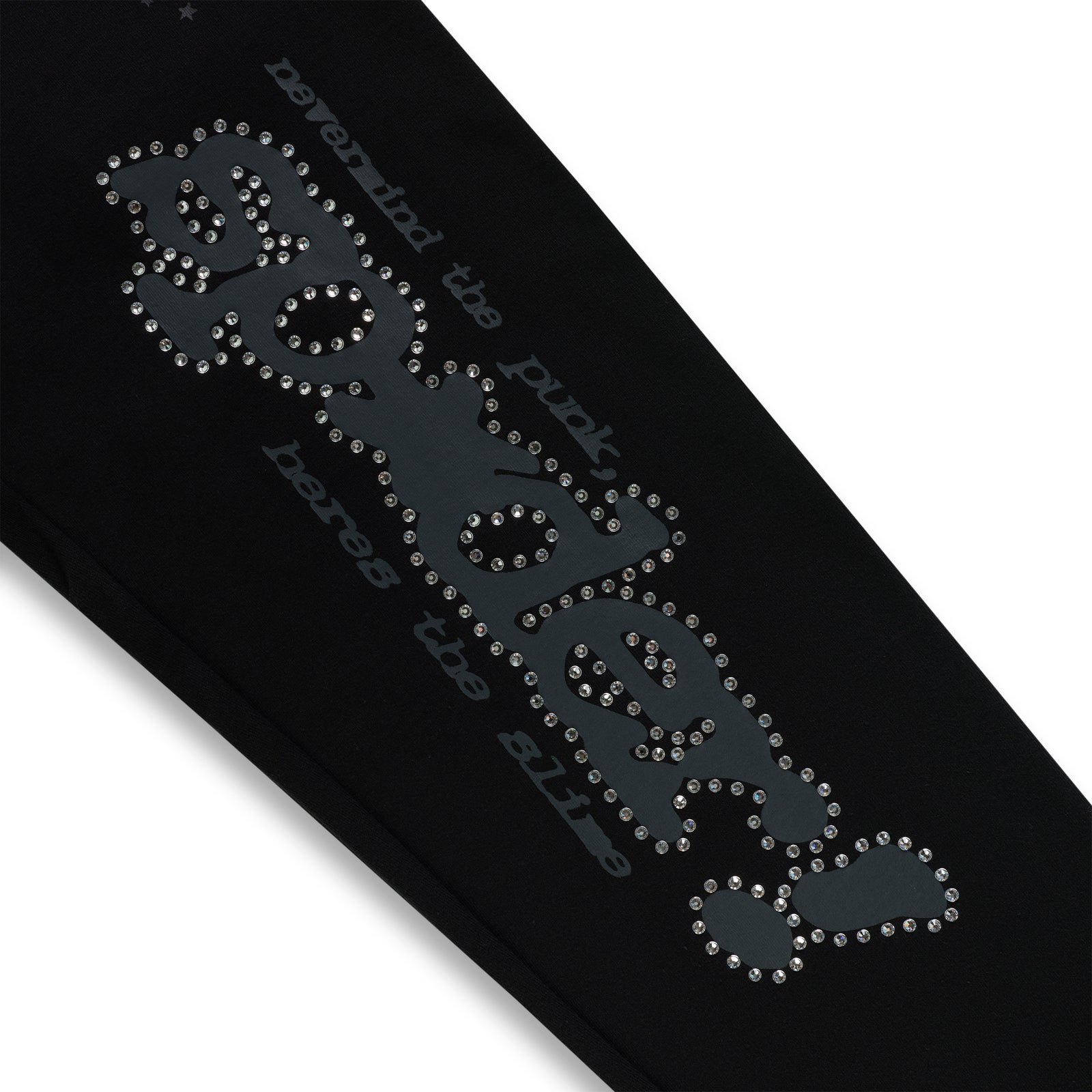 BLACK RHINESTONE PUNK V2 SWEATPANT