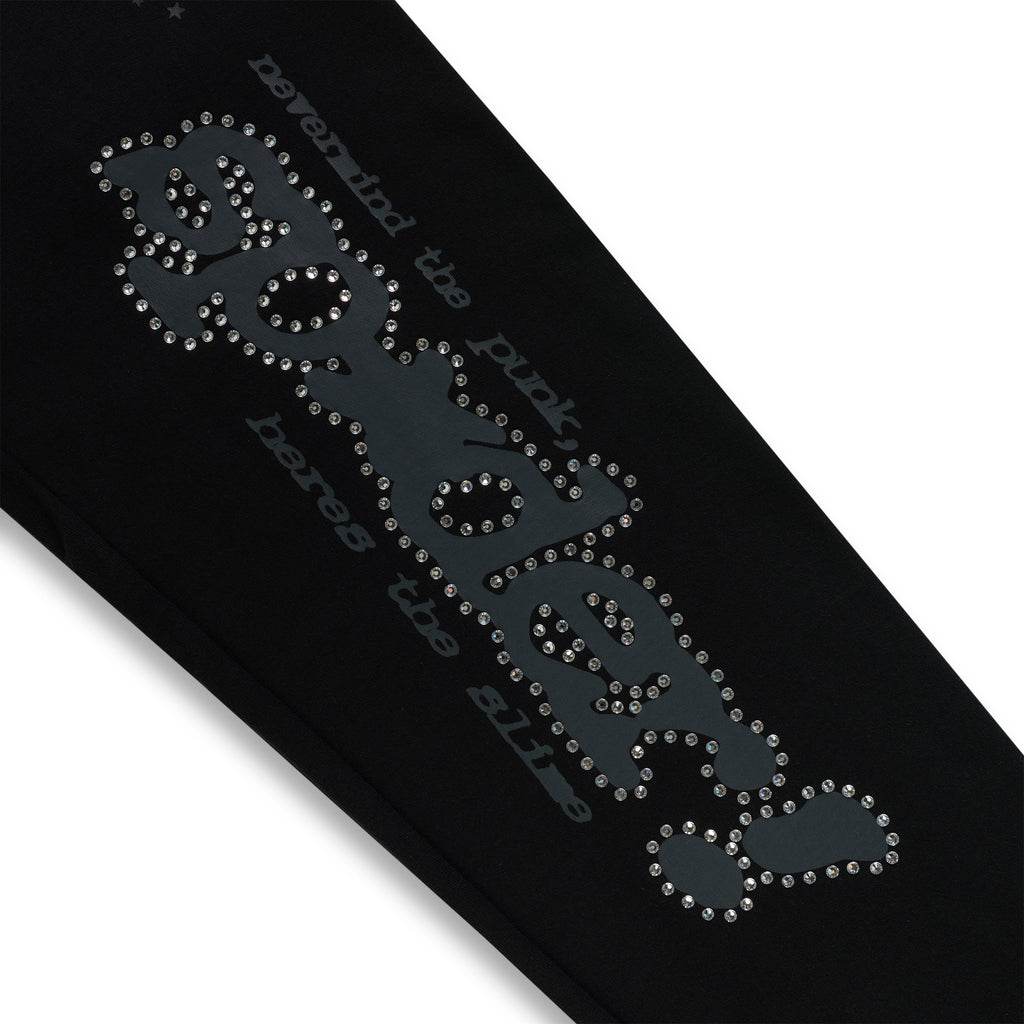 BLACK RHINESTONE PUNK V2 SWEATPANT