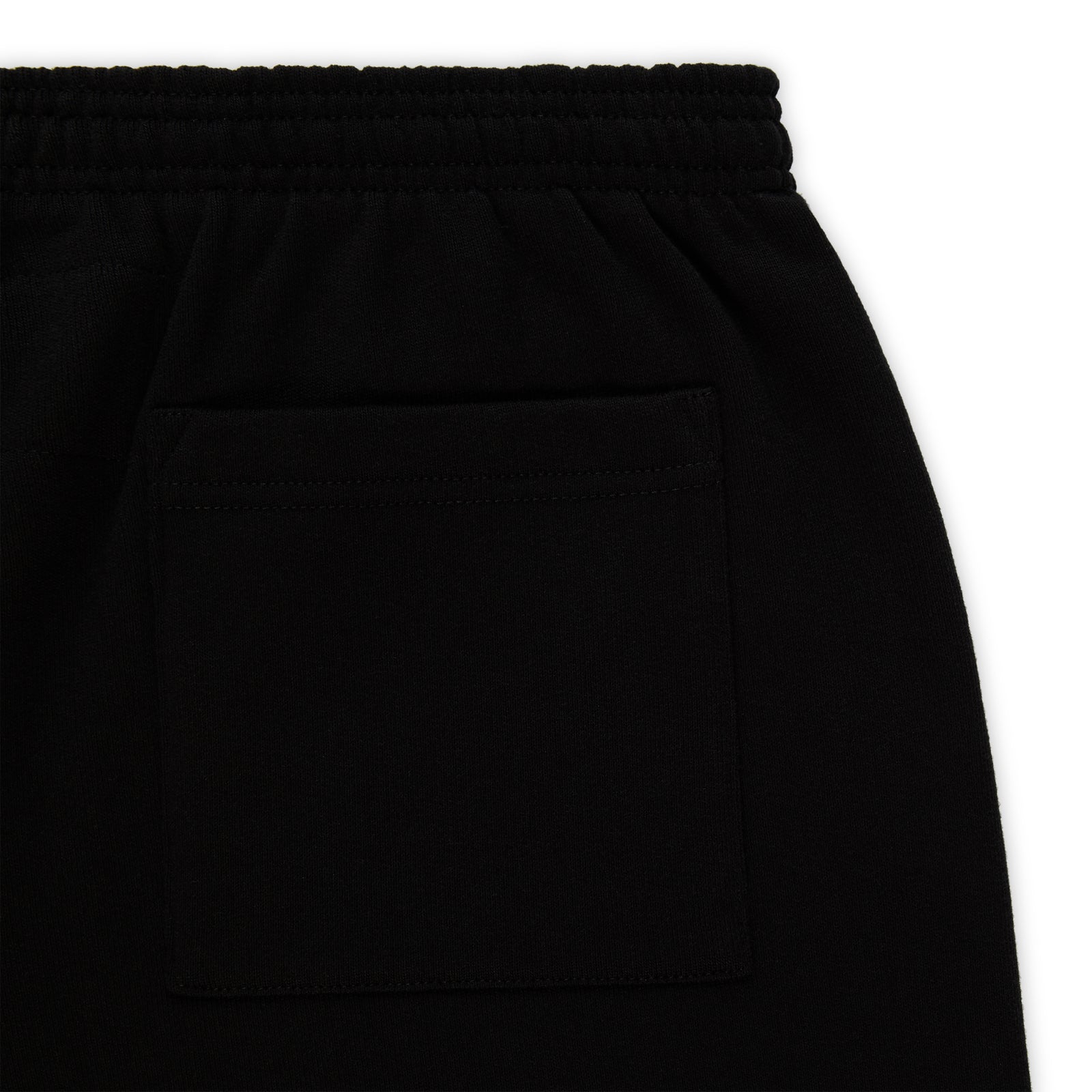 Black HEAVY WEB SWEATPANT, 100% cotton fleece, with elasticized waistband and back pocket.