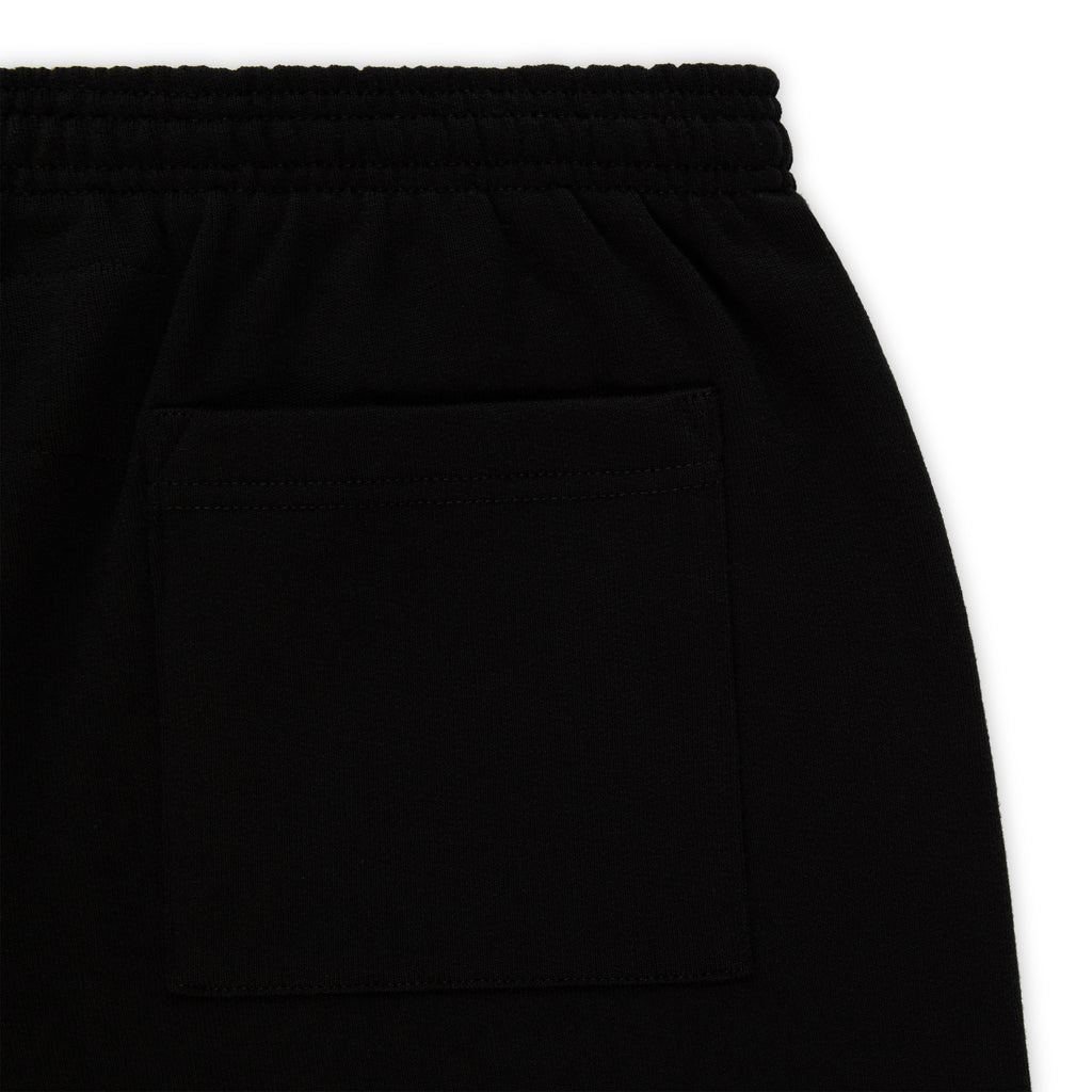 Black HEAVY WEB SWEATPANT, 100% cotton fleece, with elasticized waistband and back pocket.