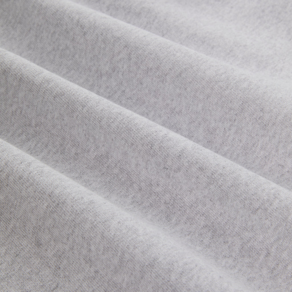 Light grey 100% cotton fleece MX555 ZIP HOODIE fabric with subtle folds.