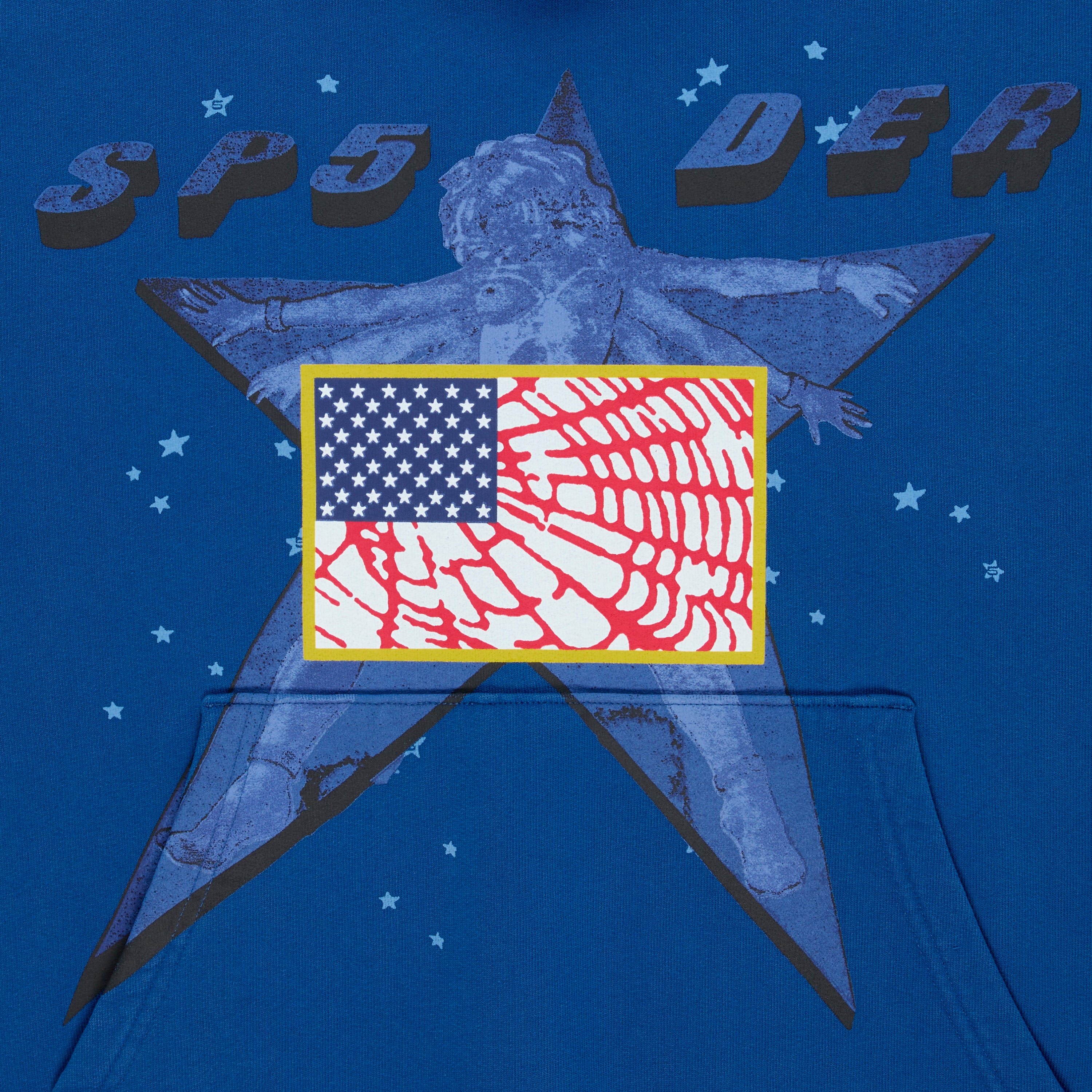BLUE STAR GIRL HOODIE | SP5DER | KING SPIDER