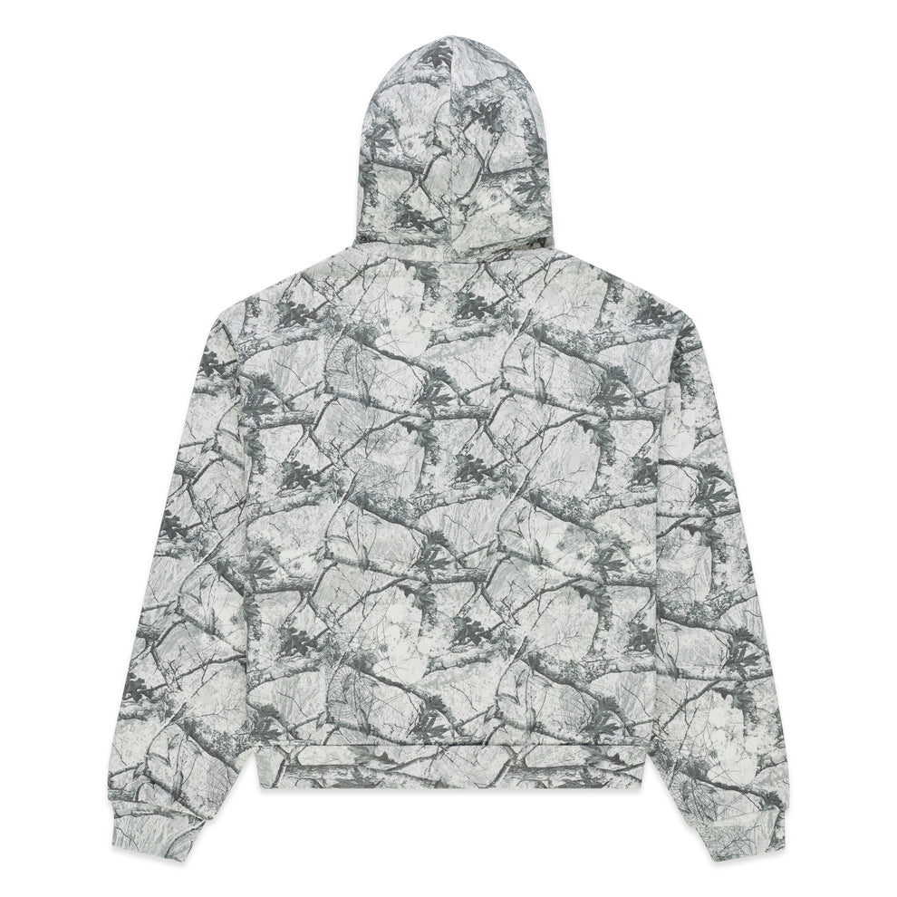 REALTREE OG WEB V2 ZIP HOODIE, 13oz cotton fleece, with a gray and white Real tree camouflage design.