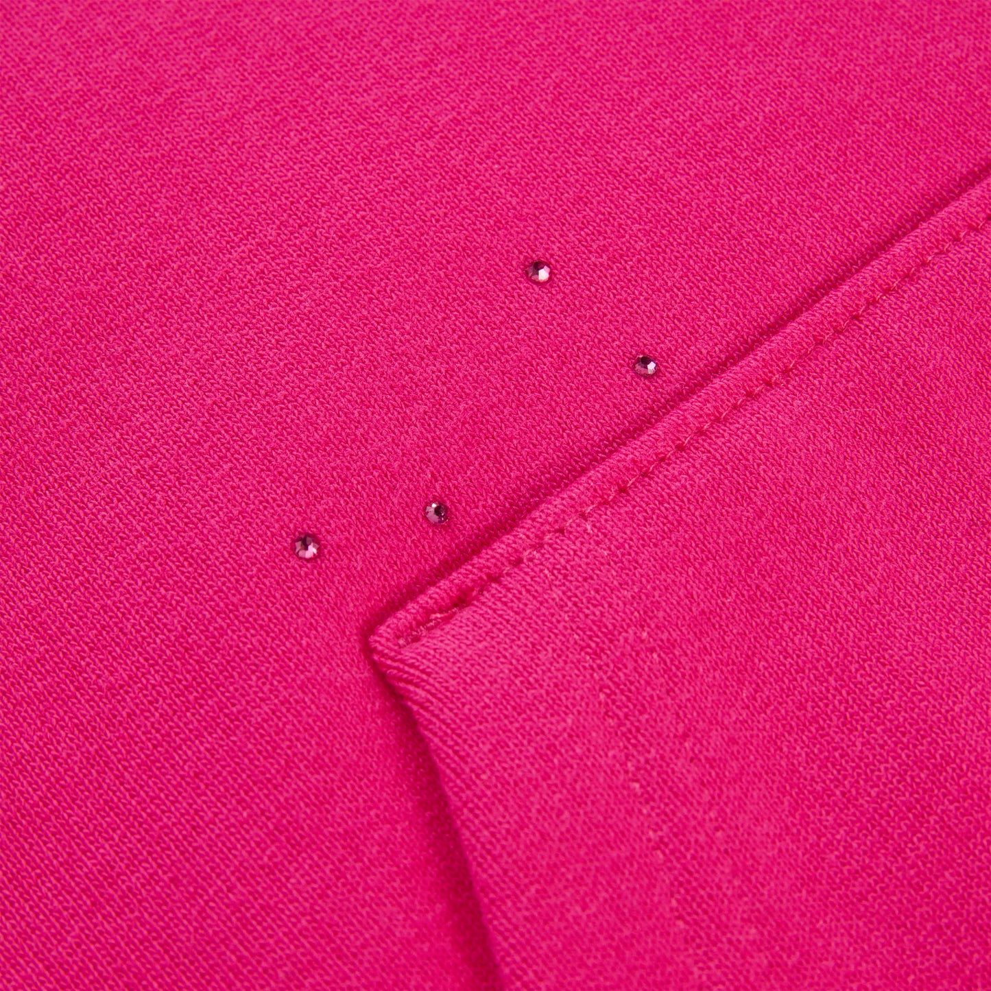 RHINESTONE SILK HOODIE