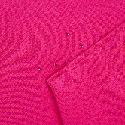 RHINESTONE SILK HOODIE