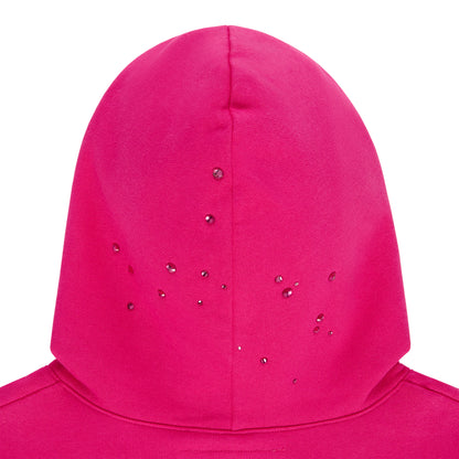 RHINESTONE SILK HOODIE
