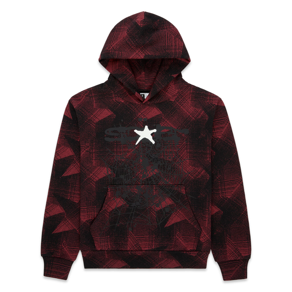 PLAID SPLATT HOODIE