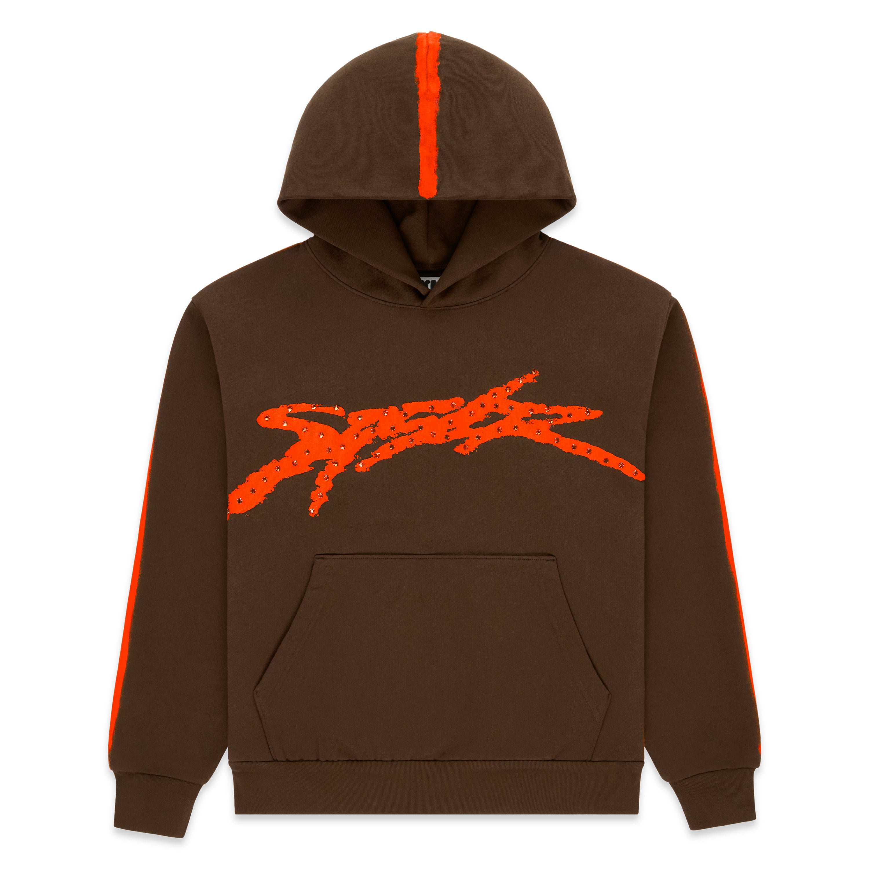 BROWN SCREAMING EAGLE HOODIE | SP5DER | KING SPIDER