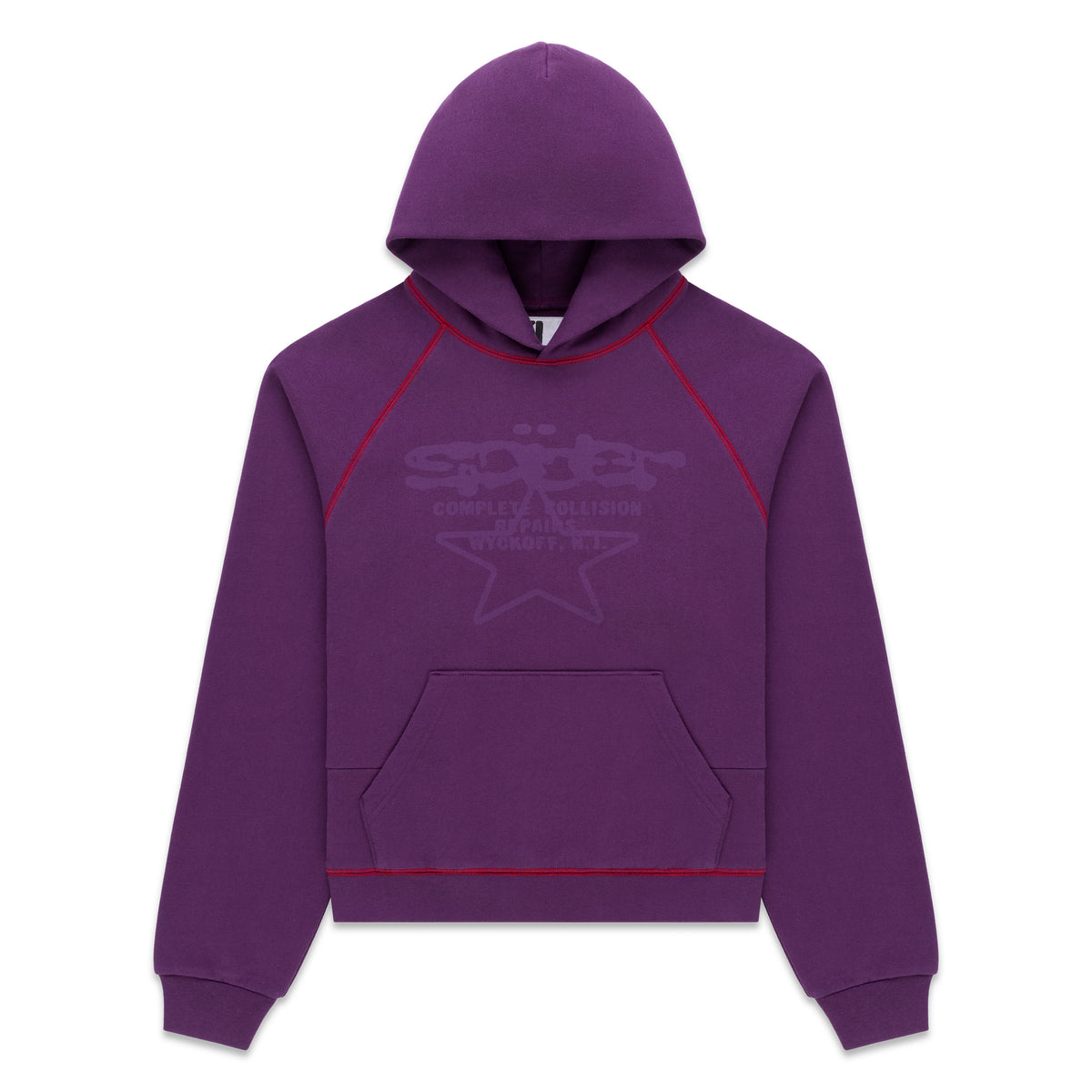 PURPLE SPLAT COLLISION HOODIE | SP5DER | KING SPIDER