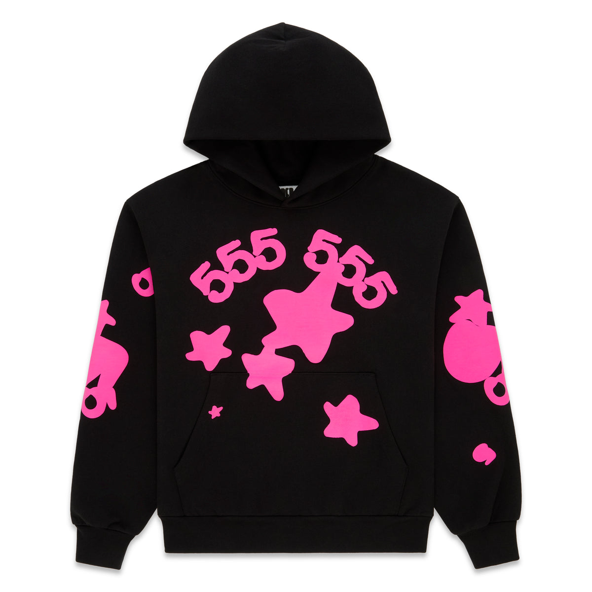 BLACK BELUGA ANGEL NUMBER HOODIE | SP5DER | KING SPIDER