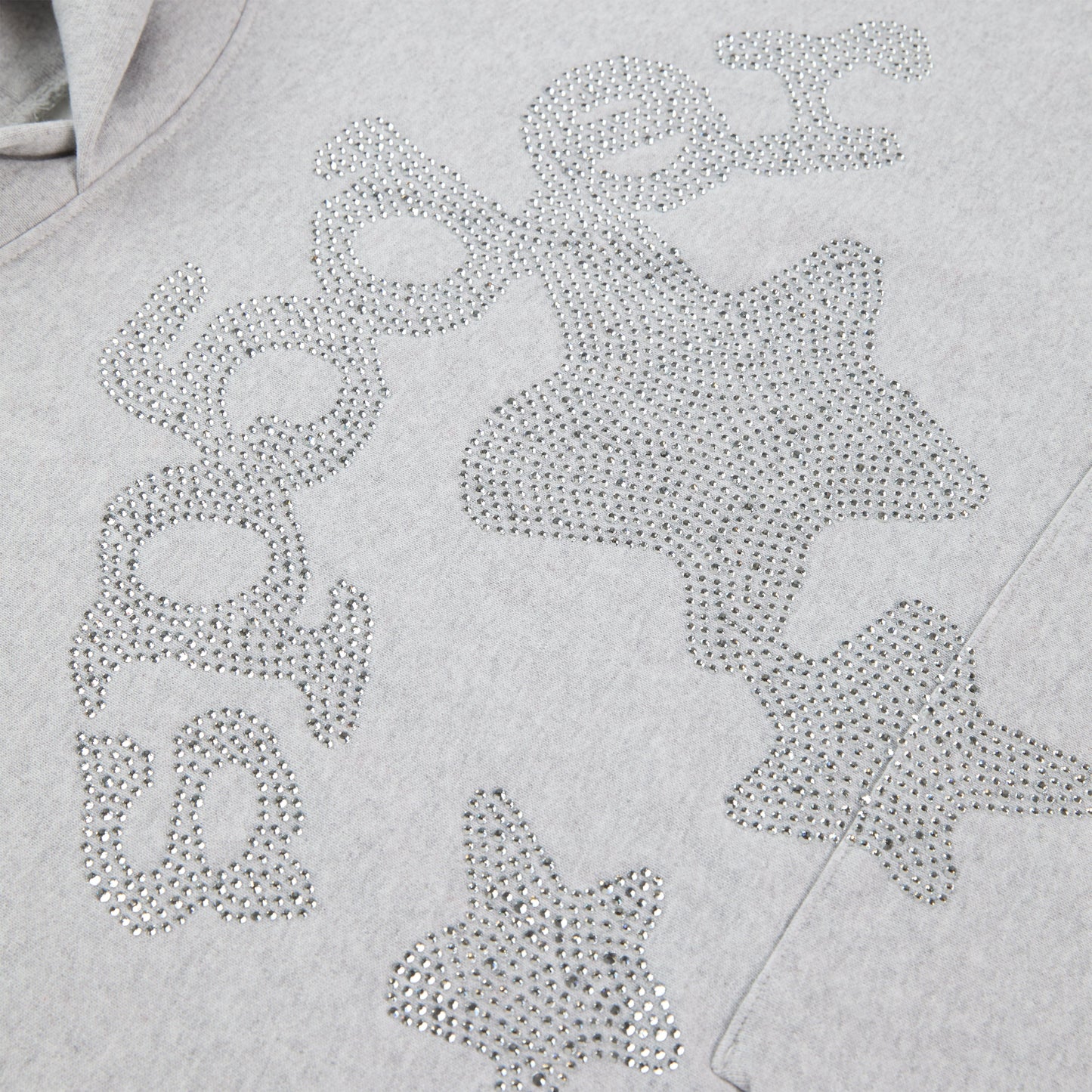 RHINESTONE BELUGA HOODIE