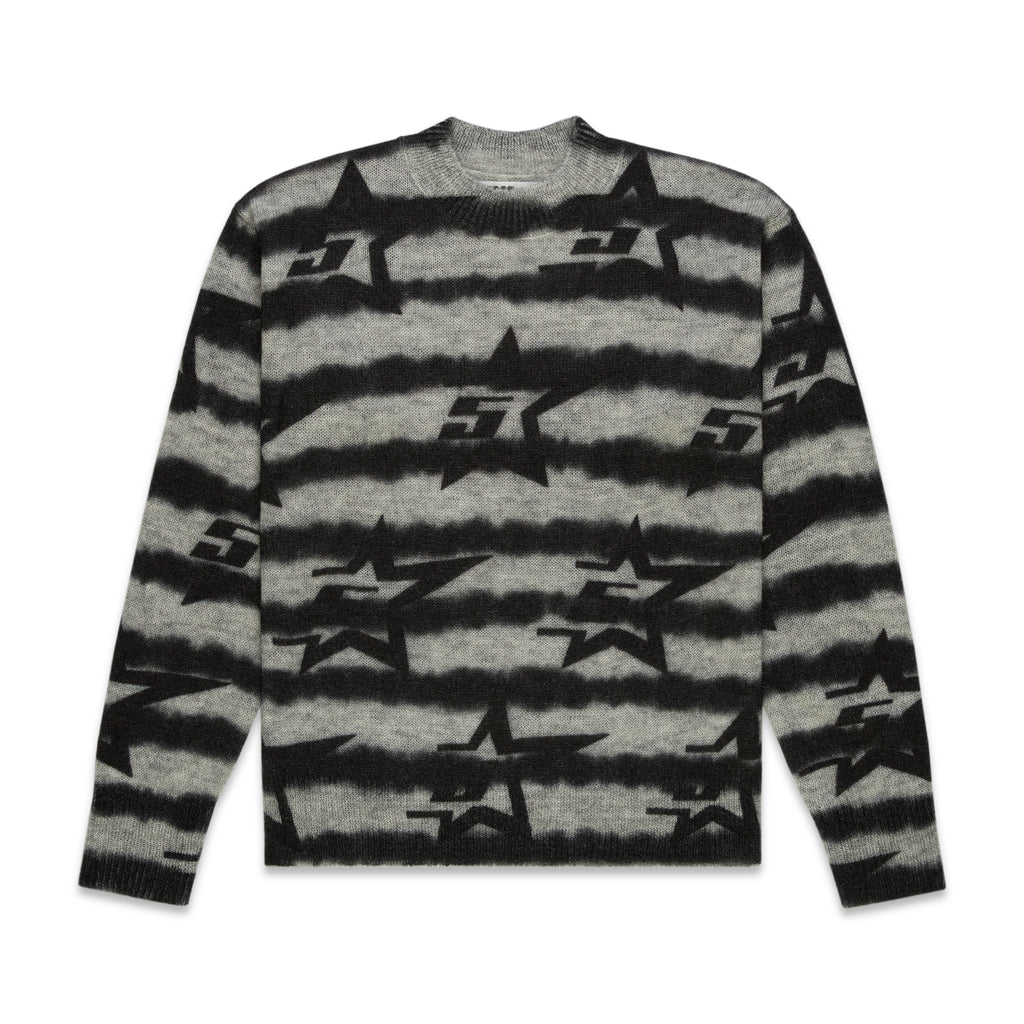BLACK 5STAR MOHAIR SWEATER