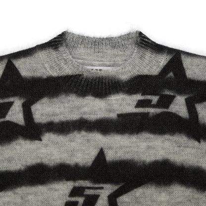BLACK 5STAR MOHAIR SWEATER