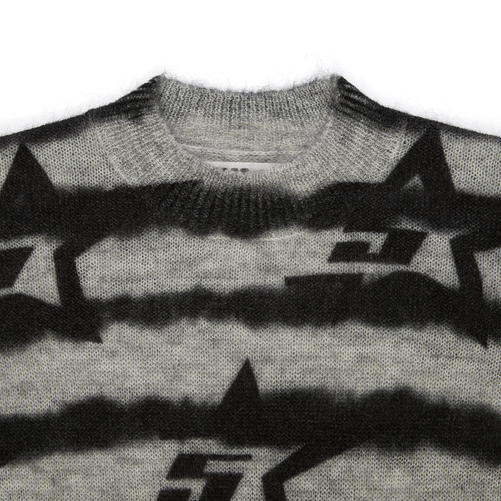 BLACK 5STAR MOHAIR SWEATER