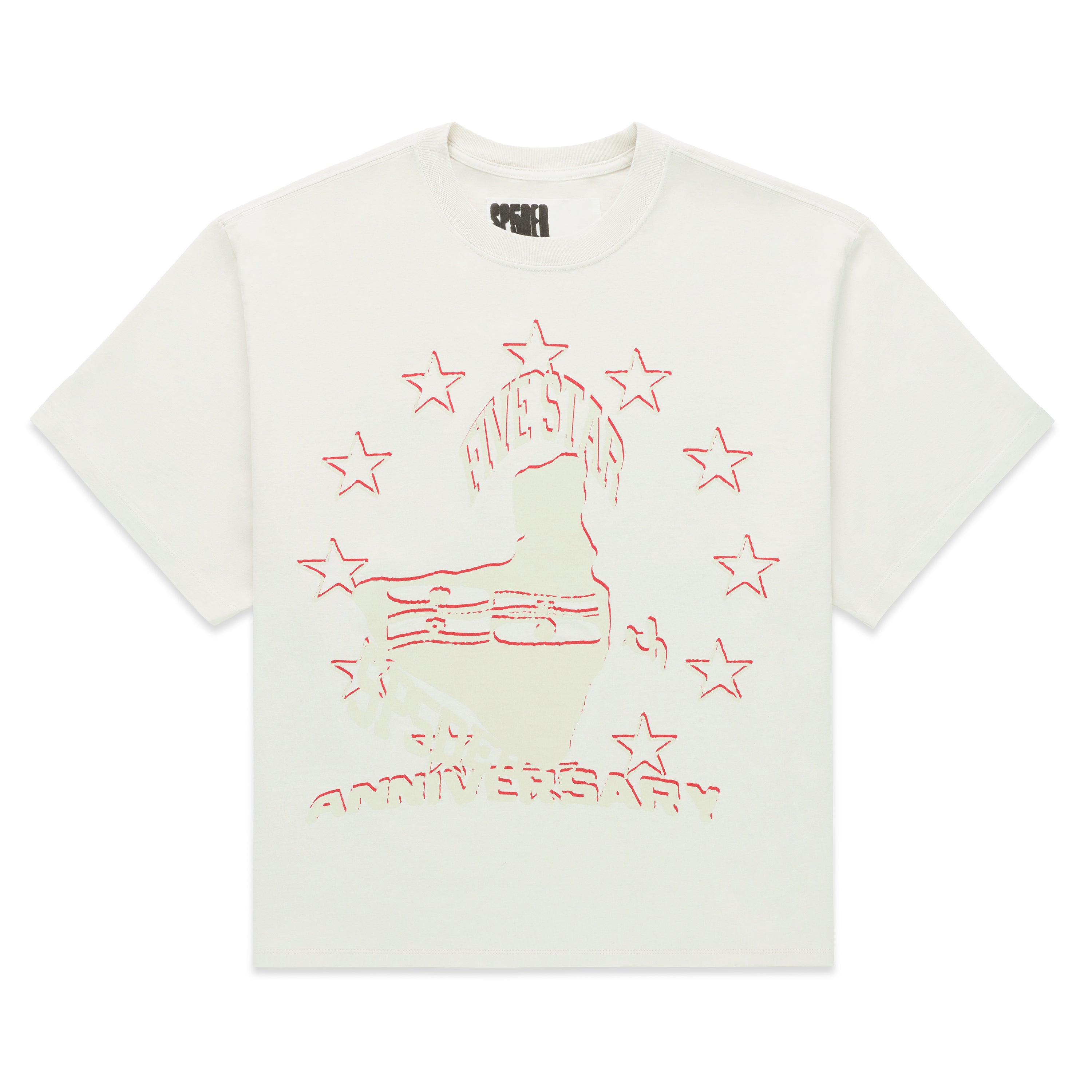 WHITE ANNIVERSARY TEE | SP5DER | KING SPIDER