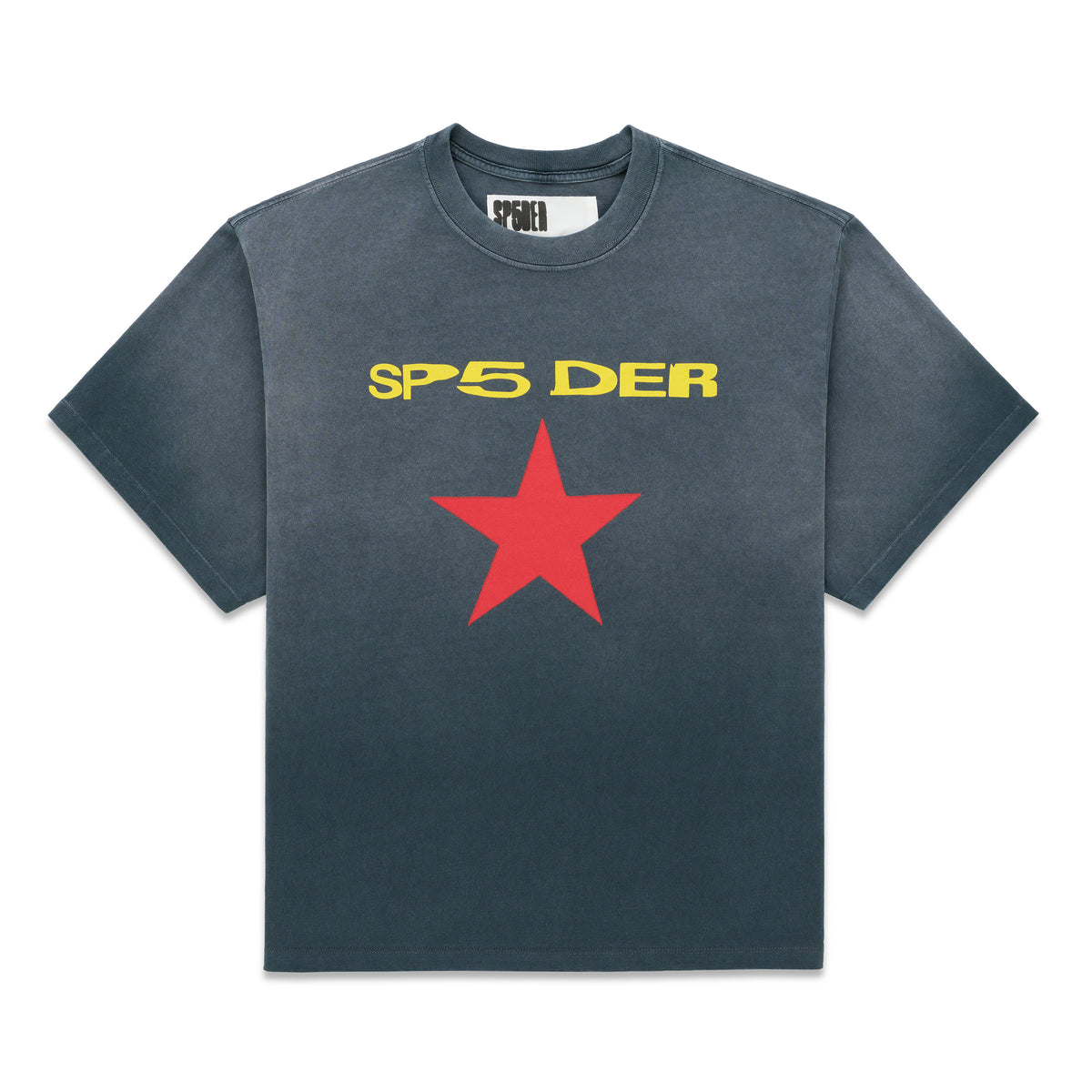 BLACK FIVE POINT TEE | SP5DER | KING SPIDER