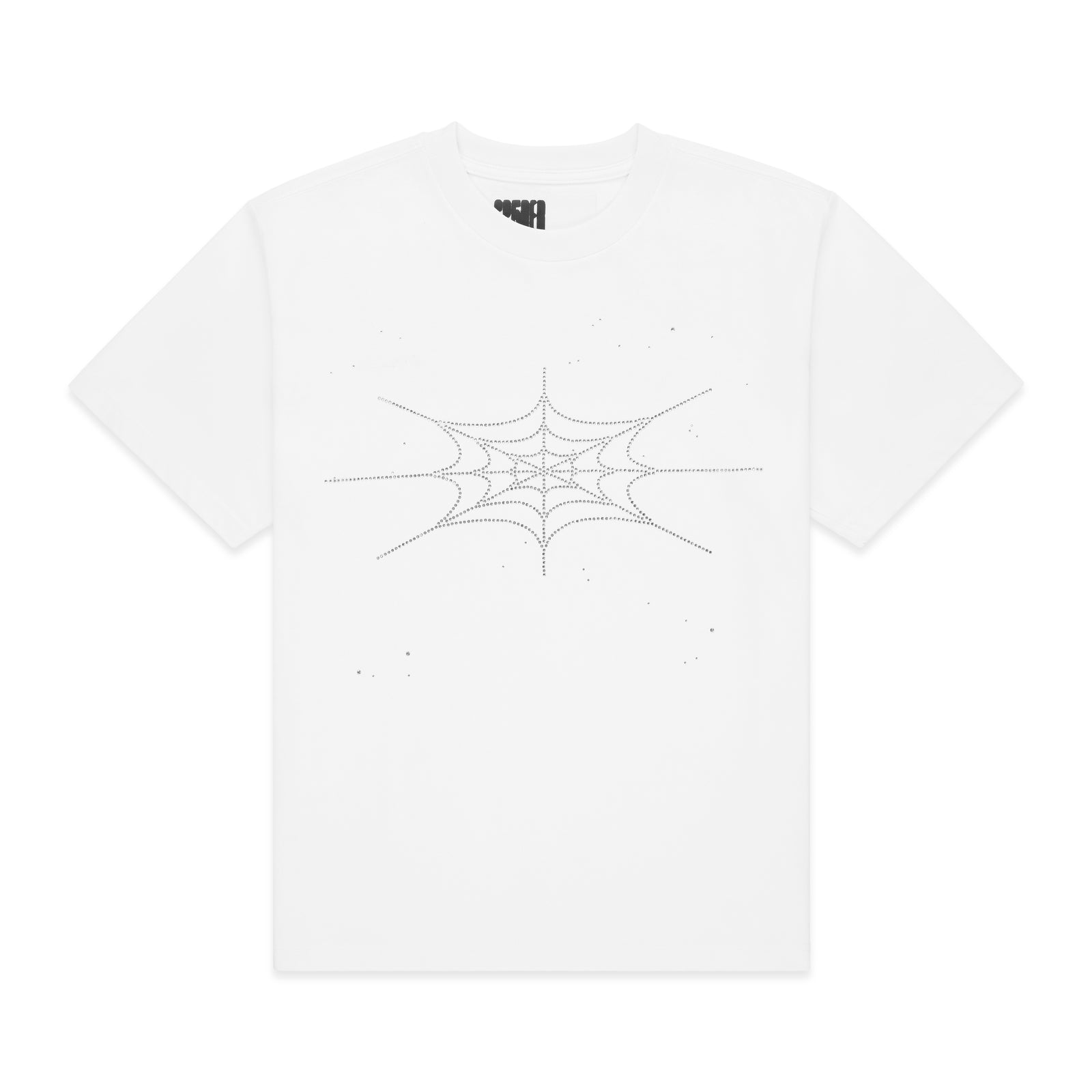 RHINESTONE SILK TEE