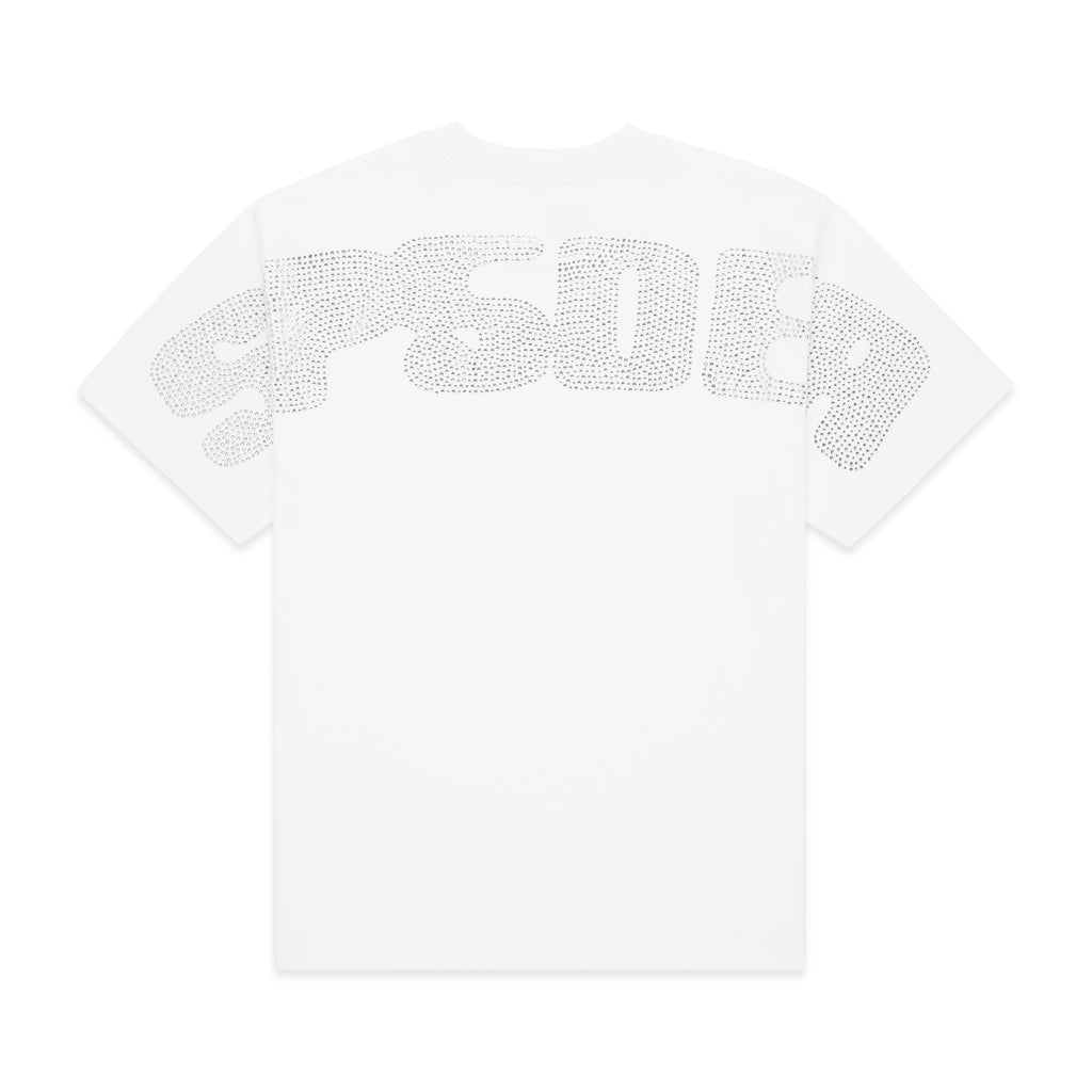 RHINESTONE SILK TEE