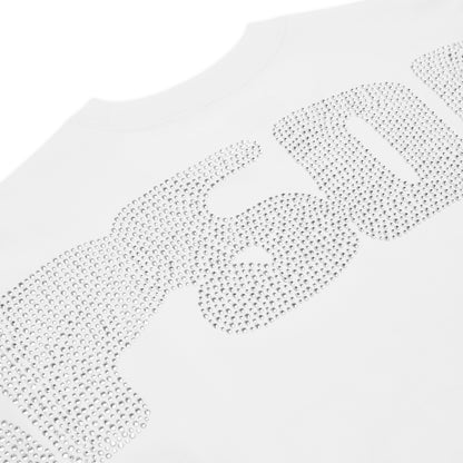 RHINESTONE SILK TEE