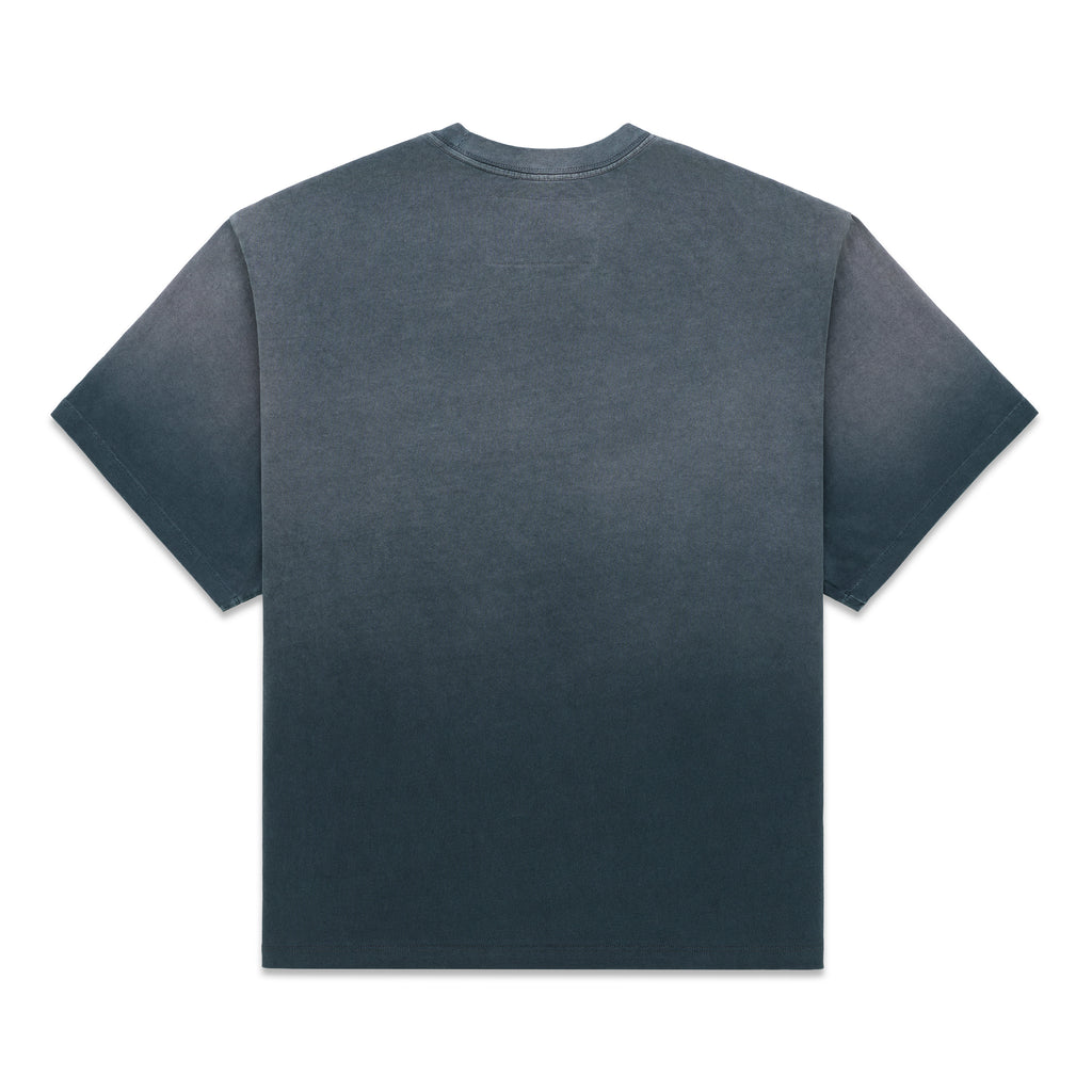 Back of a faded black cotton FORM 5 TEE with a standard fit.