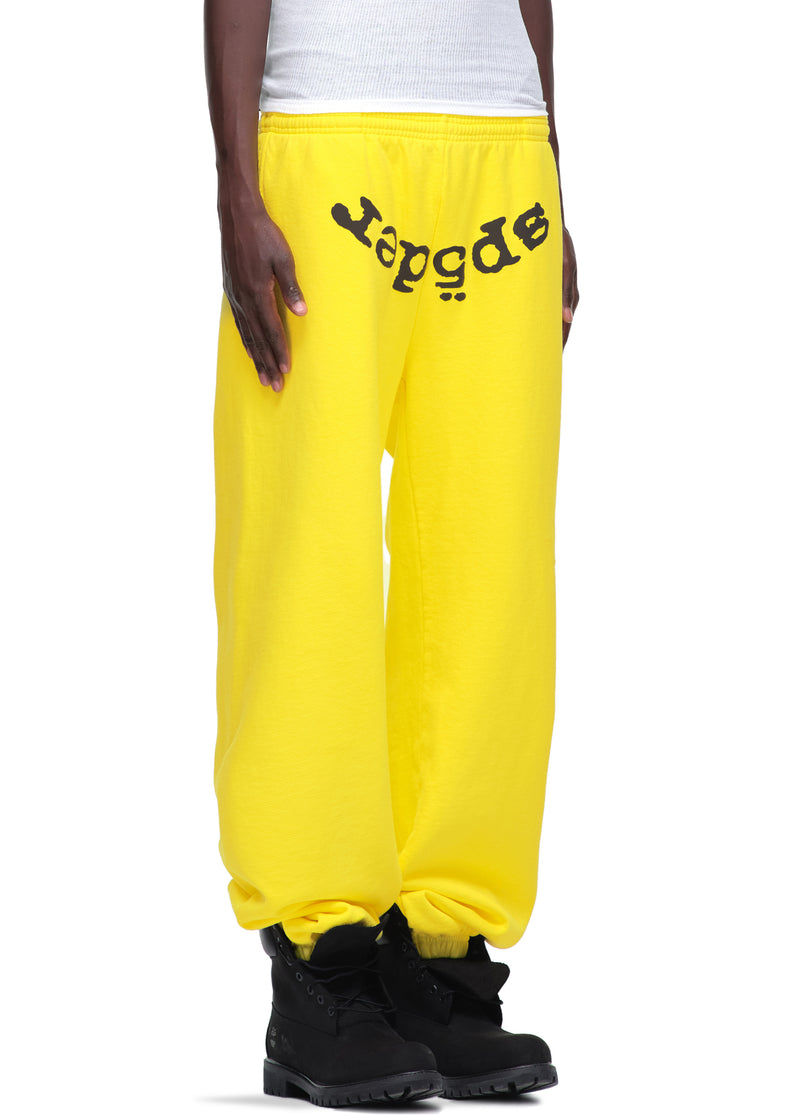 YELLOW LEGACY SWEATPANT MALE MODEL 2