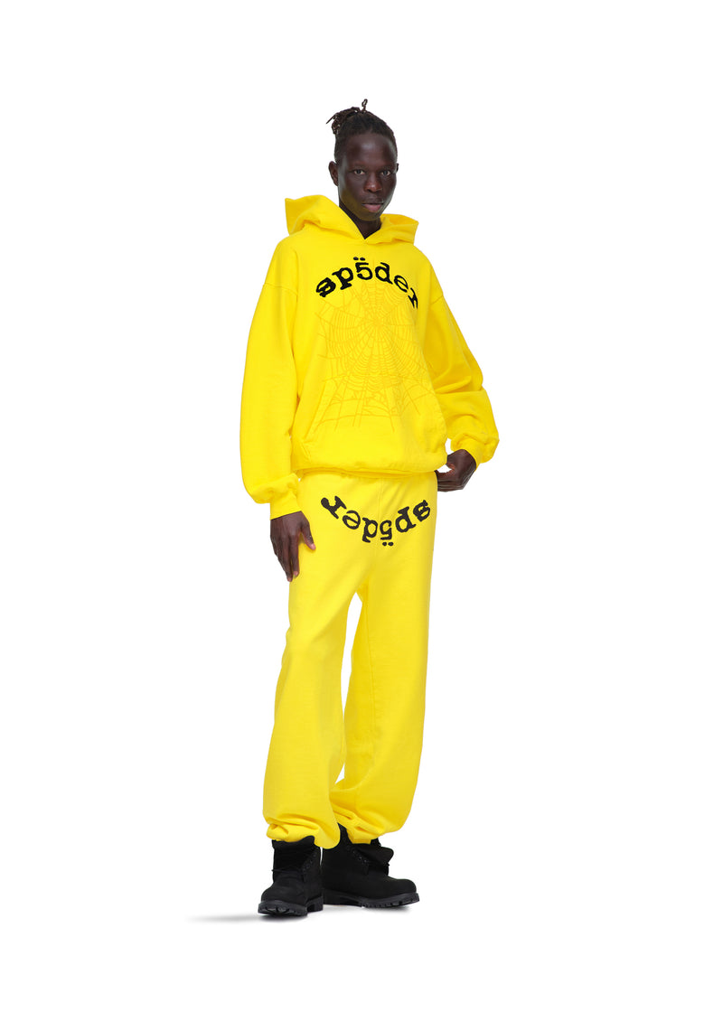 YELLOW LEGACY HOODIE MALE MODEL 5