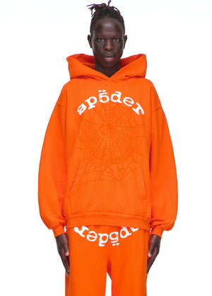 ORANGE LEGACY HOODIE MALE MODEL