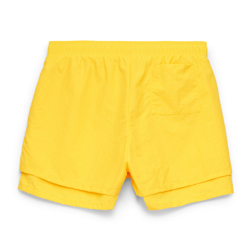 YELLOW OG WEB V2 DOUBLE LAYER SHORT BACK