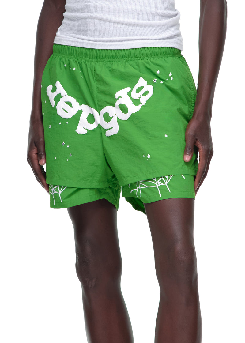 GREEN OG WEB V2 DOUBLE LAYER SHORT MALE MODEL 2