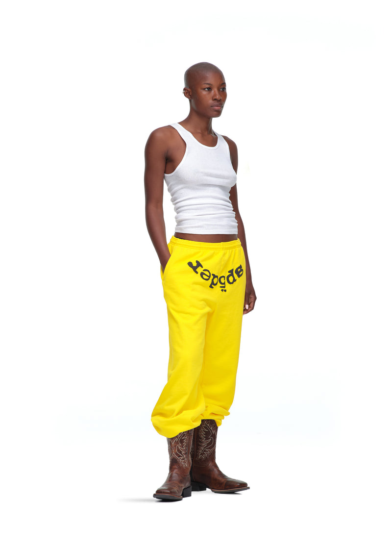 YELLOW LEGACY SWEATPANT FEMALE MODEL 6