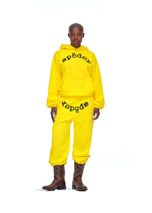 YELLOW LEGACY HOODIE FEMALE MODEL 5