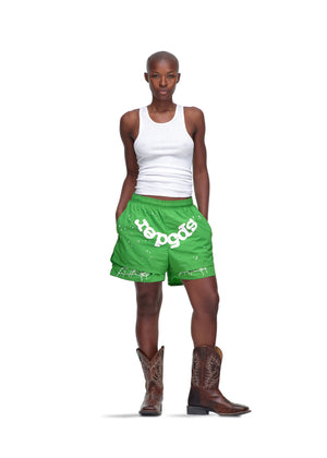 GREEN OG WEB V2 DOUBLE LAYER SHORT FEMALE MODEL 6