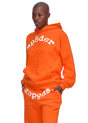 ORANGE LEGACY HOODIE FEMALE MODEL 3